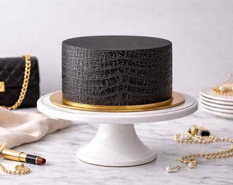 Edible fondant sheet A4 crocodile leather – leather look decorative fondant for cutting & wrapping | Cake decoration, cupcakes, cookies