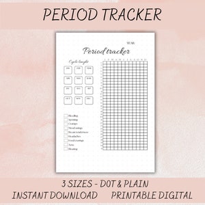 Period Tracker Printable Period Tracker Journal Menstrual Cycle Tarcker Period Log Menstrual Calendar pms Tracker Period Planner