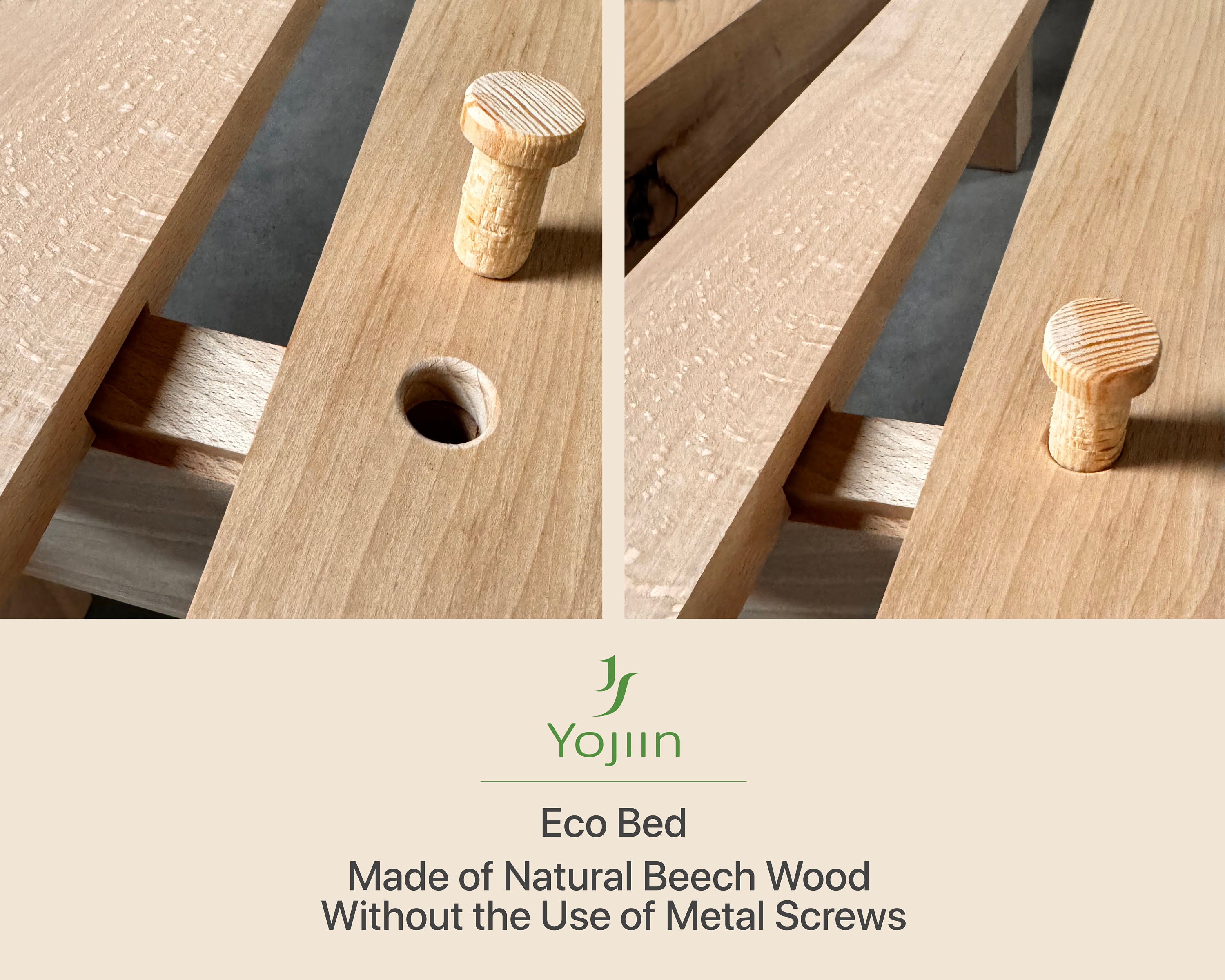 Japanese Wooden Bed Frame, Japanese Joinery Bed Frame, Futon Bed