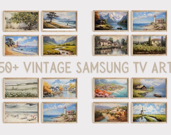 Samsung Frame TV Art | 50 Vintage Summer Landscape Paintings (Digital Download)