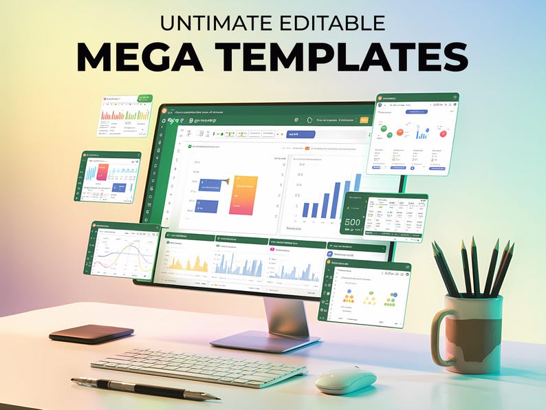 Excel Template Bundle: 15,000+ Business Spreadsheets & Dashboards ...