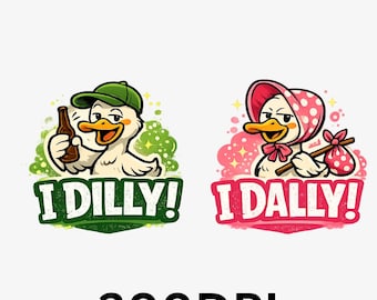 Dilly dally png Png svg Diseño de camiseta gráfica retro de primavera, frase divertida PNG SVG (descarga digital)