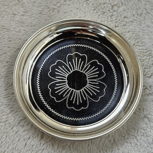 German Silver Pooja Thaali Plate: Indian Home Decor