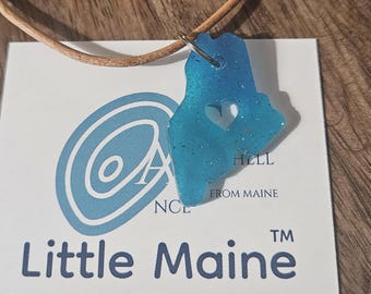 "Kleine Maine, ""Crush Seaglass"" Halskette."