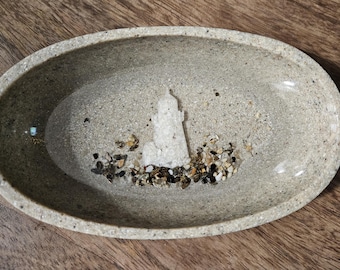 Lighthouse Dish, Crushed Oyster Shell