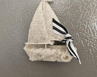 Sailboat Oyster Shell Magnet