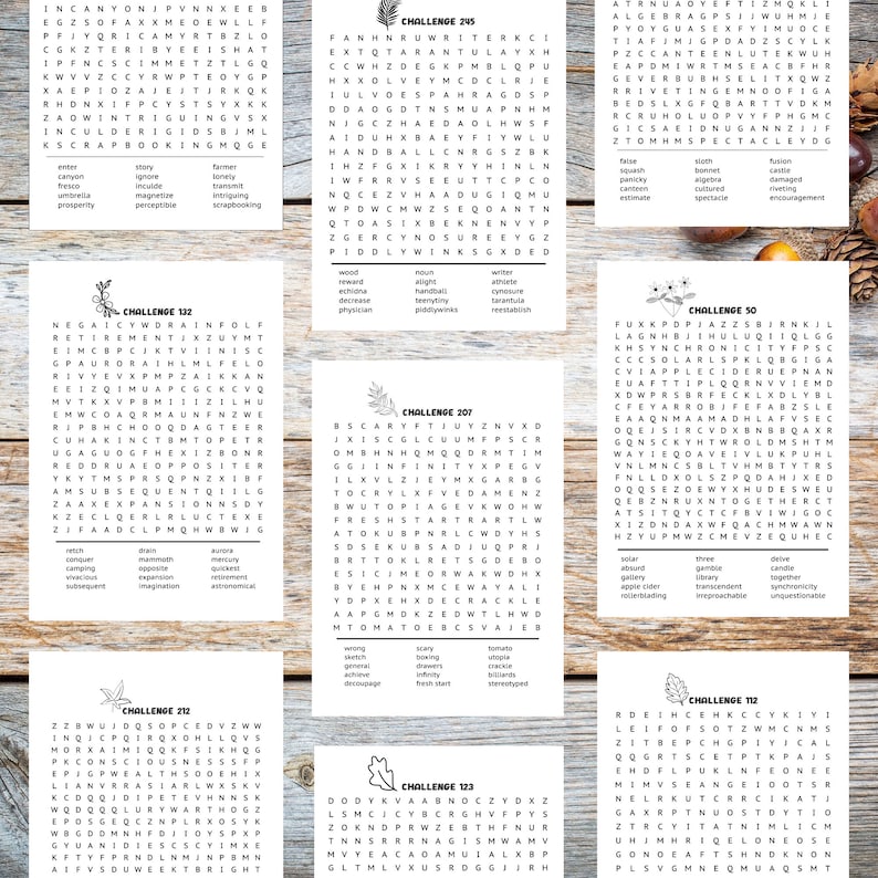 Games Printable, 50 Word Search, Puzzles for Seniors, Adults & Kids ...