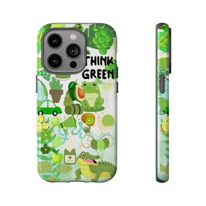 Green Phone Case iPhone 15 Pro Max 14 Pro 13 12 Mini 11 Case iPhone 14 13 12 11 Pro Case Cute iPhone XS Max XR X 7 8 Plus SE Case