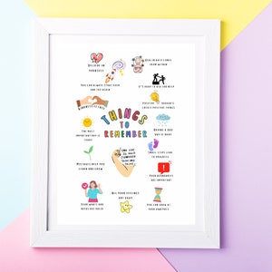 Set van 3 prenten, positieve affirmaties, prenten voor kinderen, schoolpsychologie, motiverende kunst aan de muur, inspirerende citaten, kantoorinrichting