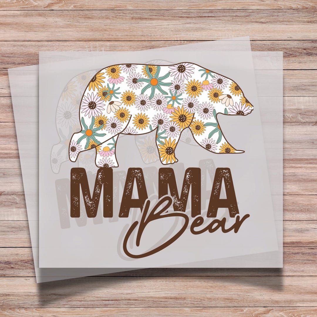 Mama Bear DTF Print Ready to Press for Heat Transfer - Etsy