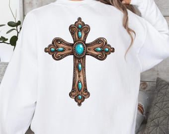 Western Cross DTF Print Ready to Press Christian Heat Transfer
