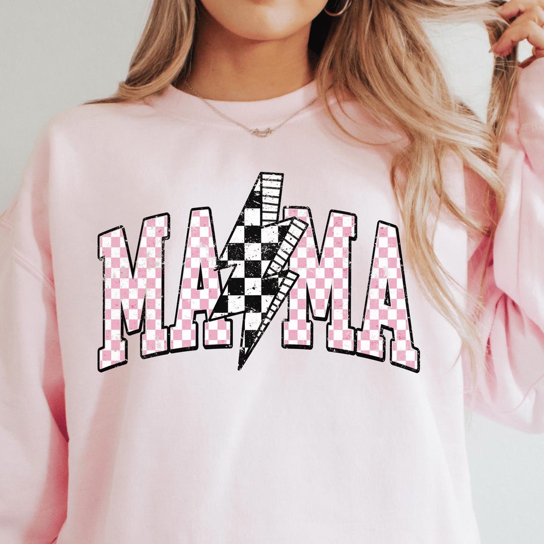 Checkered Board Mama DTF Print Ready to Press Heat Transfer - Etsy