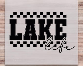 Lake Life DTF Print Ready to Press Vacation Heat Transfer