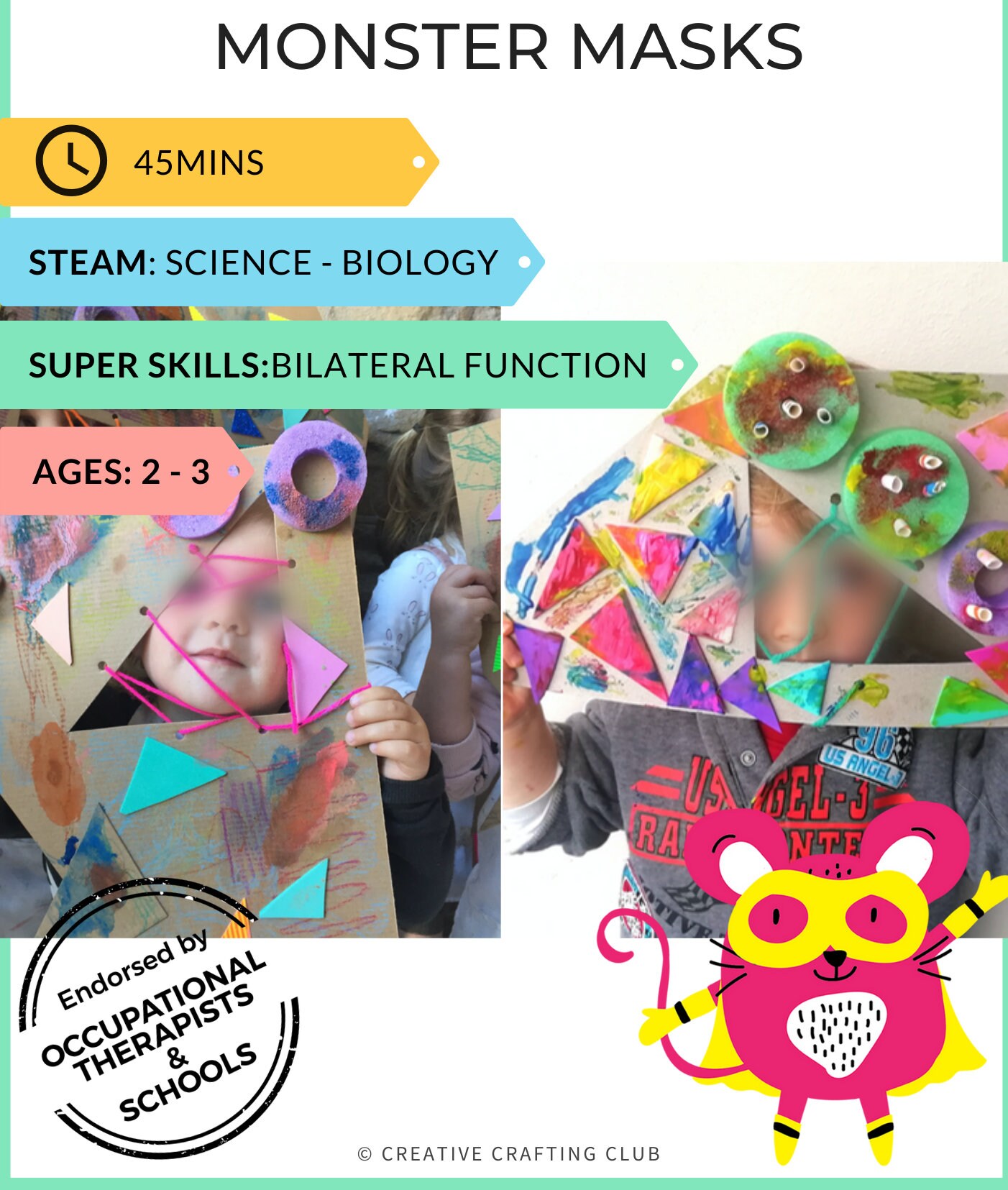 Monster Masks Kit - Etsy