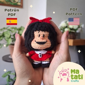 Patrón guía de crochet de Mafalda