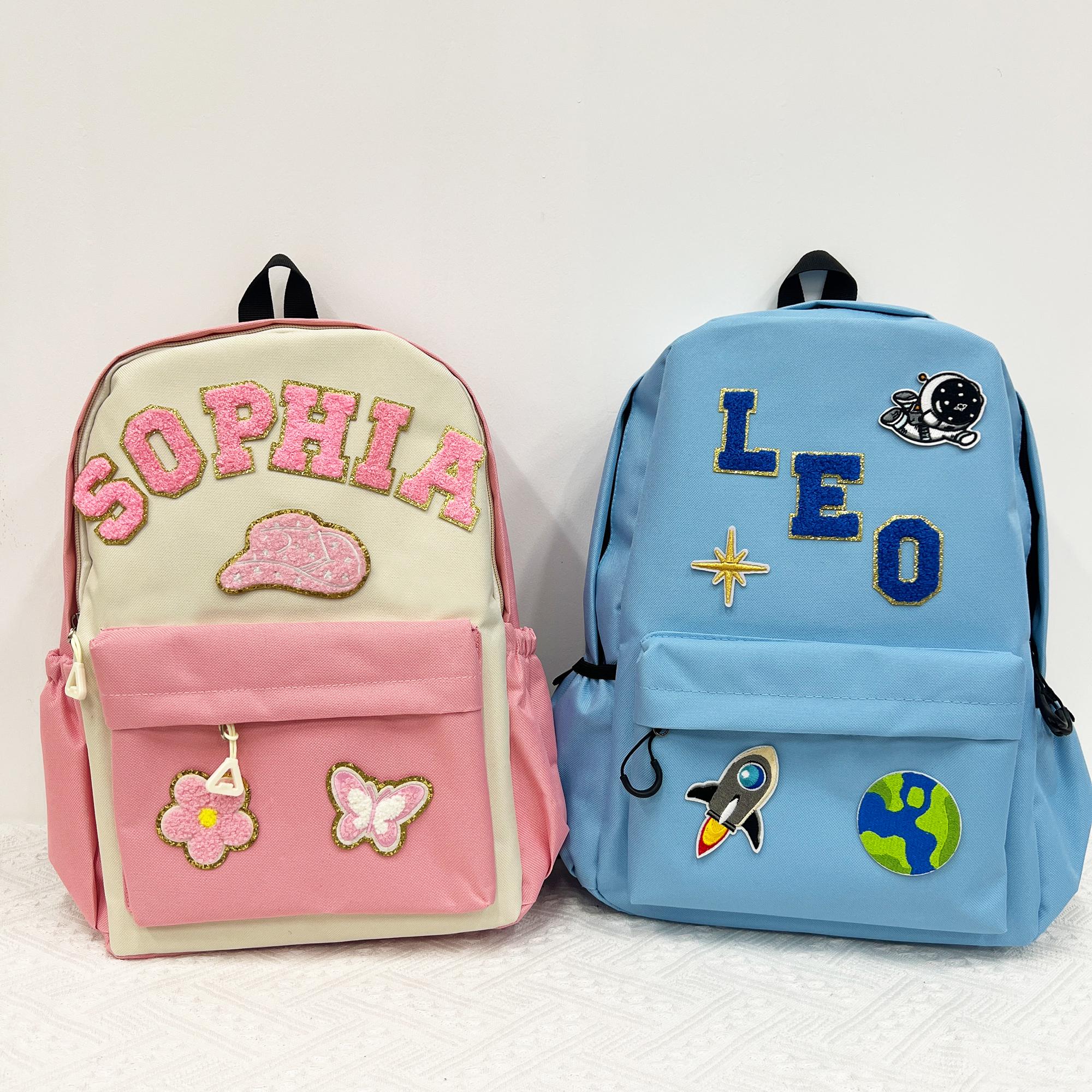 Personalized Toddler Backpack, Custom Name Backpacks With Chenille ...