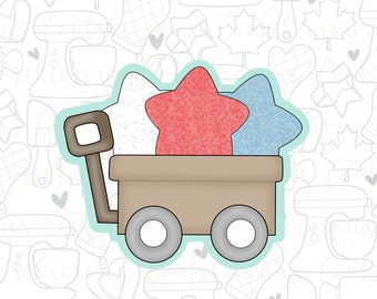 STL Star Wagon| Sugar Cookies | Cookie Cutter STL | STL Files | Patriotic  | 4th of July | |