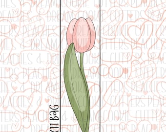 STL Skinny Tulip | Mothers Day Cookie Cutter | Mom |Spring | Digital File | Florals | Sugar Cookies