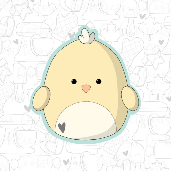 STL Chick Plush | Sugar Cookies | Cookie Cutter STL | STL Files | Kids | Birthday | Squishmallow | Easter