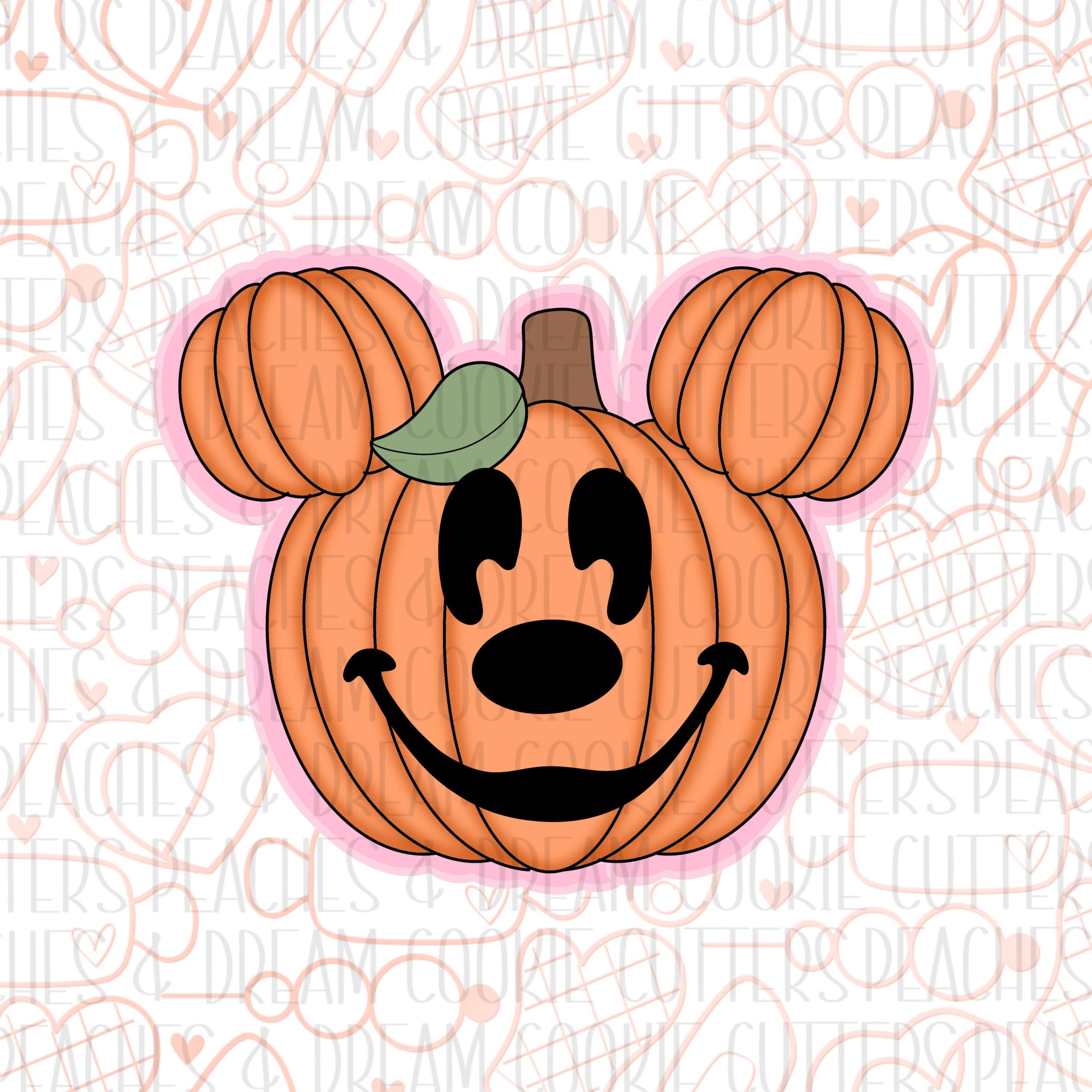 STL Mickey Pumpkin | Sugar Cookies | Cookie Cutter STL | STL Files | Spooky | Instant Download | Halloween | Fall