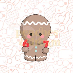 STL Gingy 6 7 | Kerstkoekjesvorm | Vakantie |Winter | Digitaal bestand | Kerstman | Suikerkoekjes | Trend: