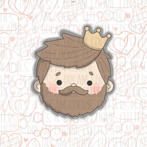 STL King Dad  | Fathers Day Cookie Cutter | Dad | Digital File |