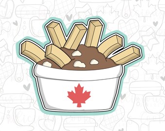 STL Poutine | Sugar Cookies | Cookie Cutter STL | STL Files | Patriotic  | Canada Day |