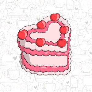 STL Heart Cake |Sugar Cookies | Cookie Cutter STL | STL Files | Music | Swift | Swiftie