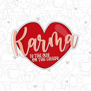 STL Karma Heart |Sugar Cookies | Cookie Cutter STL | STL Files | Music | Swift | Swiftie