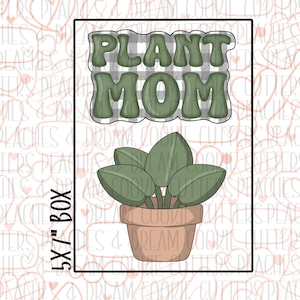 STL växtmamma-set | Mors dag-kakform | Mamma | Vår | Digital fil | Blommor | Sockerkakor