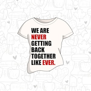 STL Taylor Shirt | Sugar Cookies | Cookie Cutter STL | STL Files | Music | Swift | Swiftie