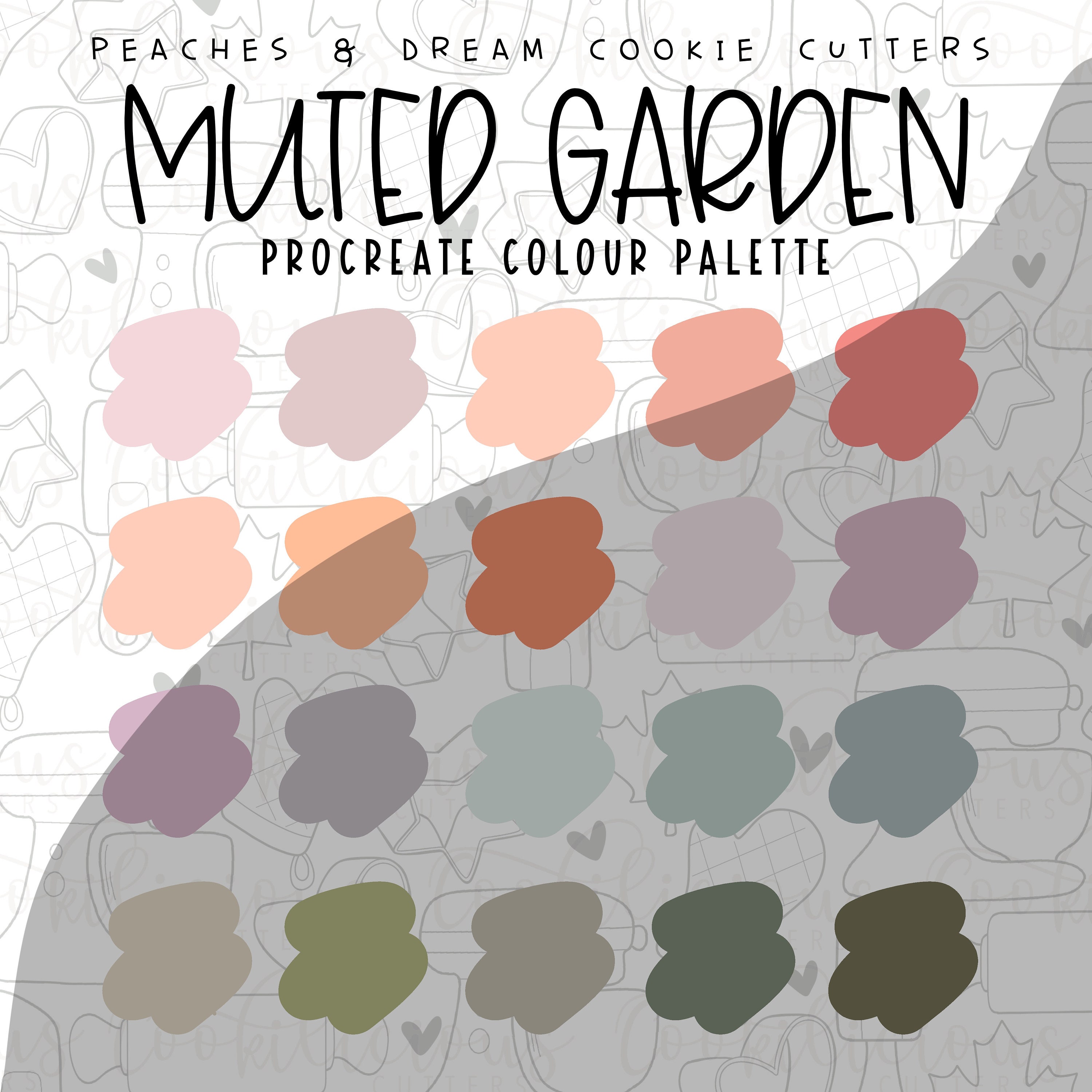 MUTED GARDEN Color Palette Procreate Colour Palette Digital Planner