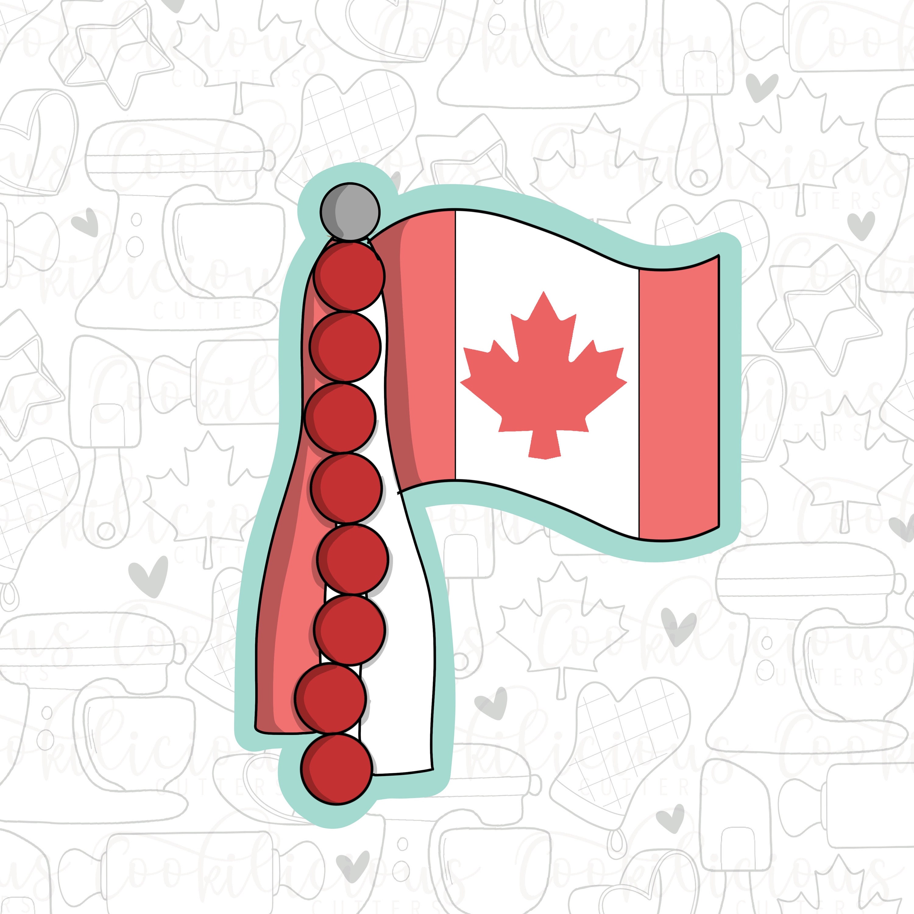 STL Flag Pennant | Sugar Cookies | Cookie Cutter STL | STL Files | Patriotic  | Canada Day |