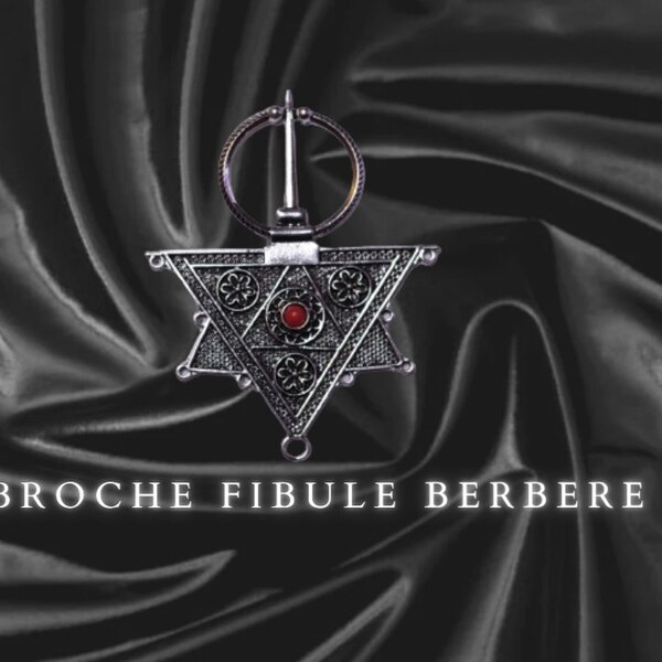 Broche berbère Fibule amazigh kabyle Artisanal neuf