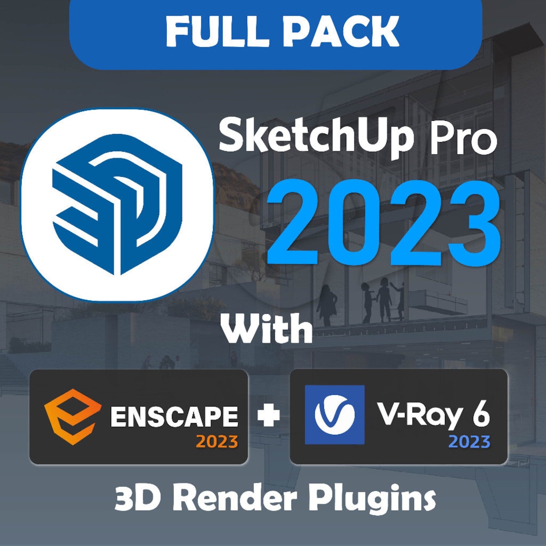 Sketchup Pro 2023 Vray Enscape for Windows - Etsy Israel