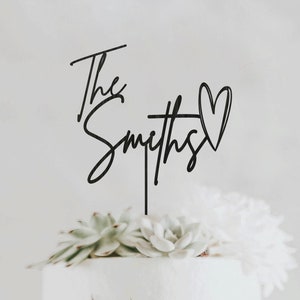 Topper per torta nuziale con scritta personalizzata, topper per torta personalizzati per matrimonio, topper per torta nuziale rustico