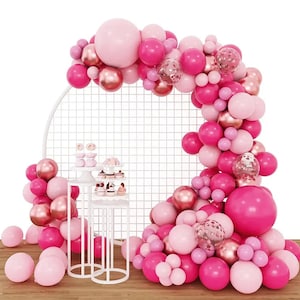 Barbie Balloon Garland- pink balloon arch kit, girl party, Barbie party, doll party, pink balloons