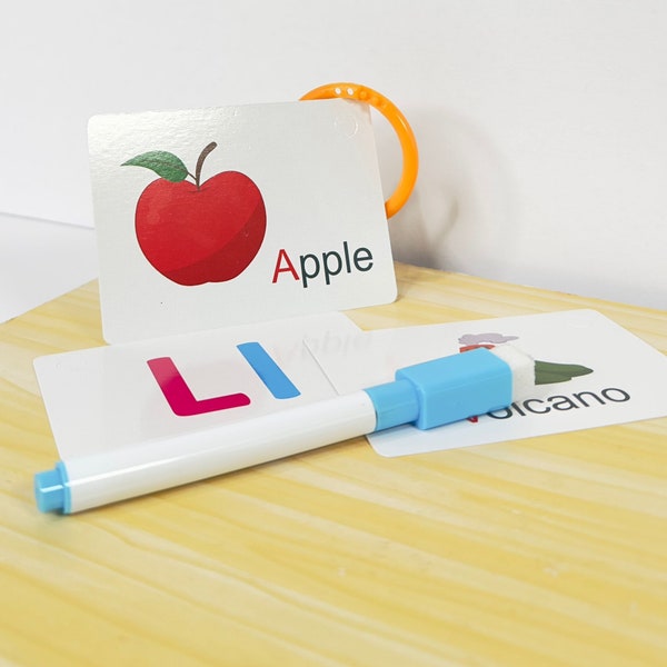 Alphabet Flashcards - Etsy