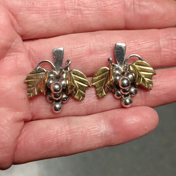 Vintage Sterling Silver Mexico Earrings