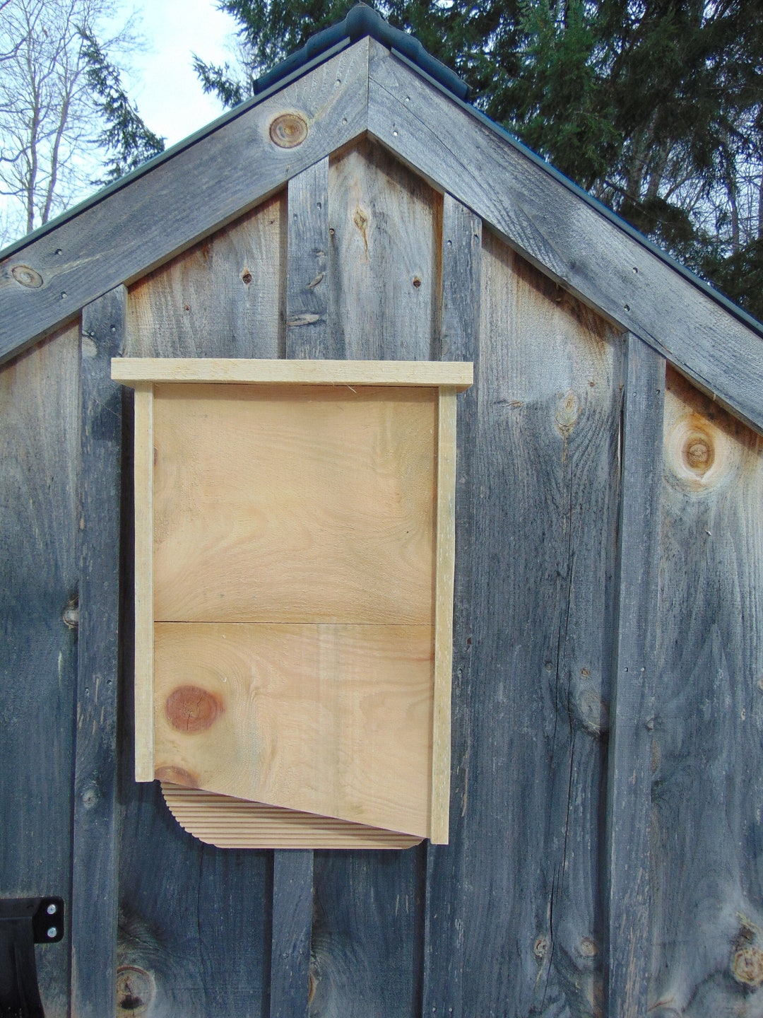 Rustic Pine Bat House: Handmade, Rough Sawn - Etsy