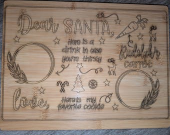 Bandeja de galletas de Papá Noel