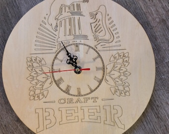 Reloj de cerveza artesanal