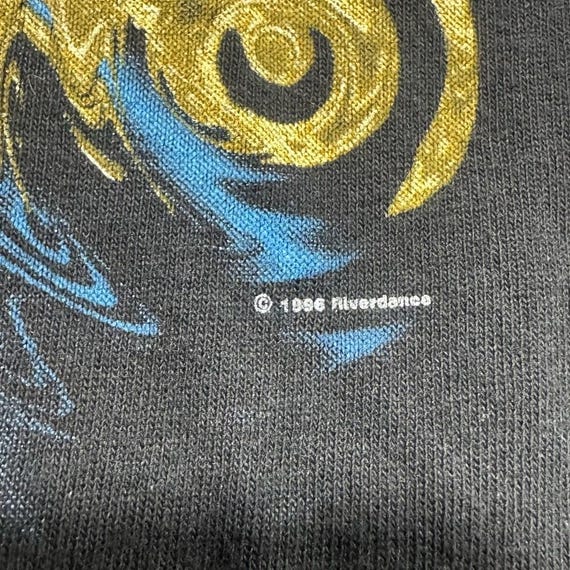 96 Vintage Riverdance Large Graphic Tee Shirt Tap Dancing Irish Theater Broadway View 3