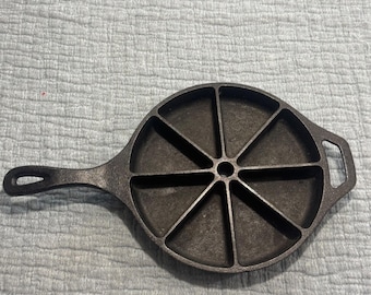 Lodge gjutjärnspanna med 8 klyftor för scones, majsbröd, 23 cm, 23 cm, tillverkad i USA