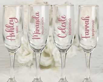 Verre à vin personnalisé, sticker nom fête nuptiale, stickers mariage