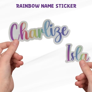 Custom Name Sticker, Kids Sticker Names, Waterproof Stickers