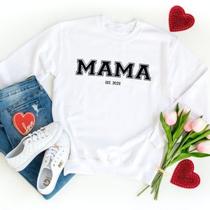Vinilo termoadhesivo de mamá, camiseta establecida de mamá, regalo personalizado de mamá, camisa de mamá