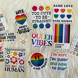 Pride Sticker Pack, LGBTQ Sticker, Pride Laptop Sticker
