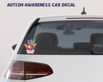 Calcomanía de coche de concientización sobre el autismo, pegatina de autismo, calcomanía de autismo