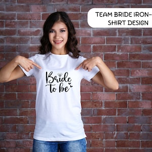 Chemises Team Bride, T-shirt Bride Squad, Mariée à être chemises, Chemises de demoiselles d’honneur